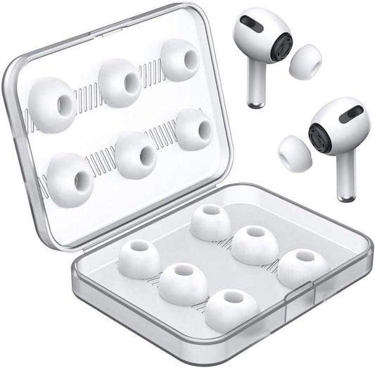 12 Pieces Replacement Ear Tips for Airpods Pro and Airpods Pro 2Nd Generation with Noise Reduction Hole, Silicone Ear Tips for Airpods Pro with Portable Storage Box And(S/M/L) (6 Pairs)