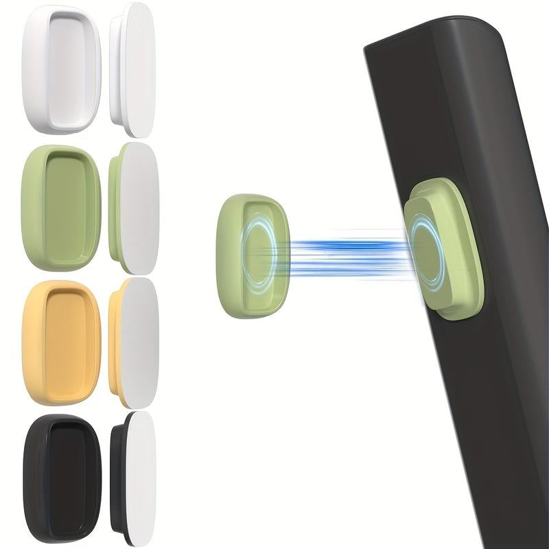 No Hole Hooks Magnetic Remote Holder 4 Pack with Strong Self Adhesive Mount Durable Silicone Organizer for TV Fan or Wall Practical Anniversary Gift - Smooth Storage Shelf Organizer Suction Cup and Drain Holes