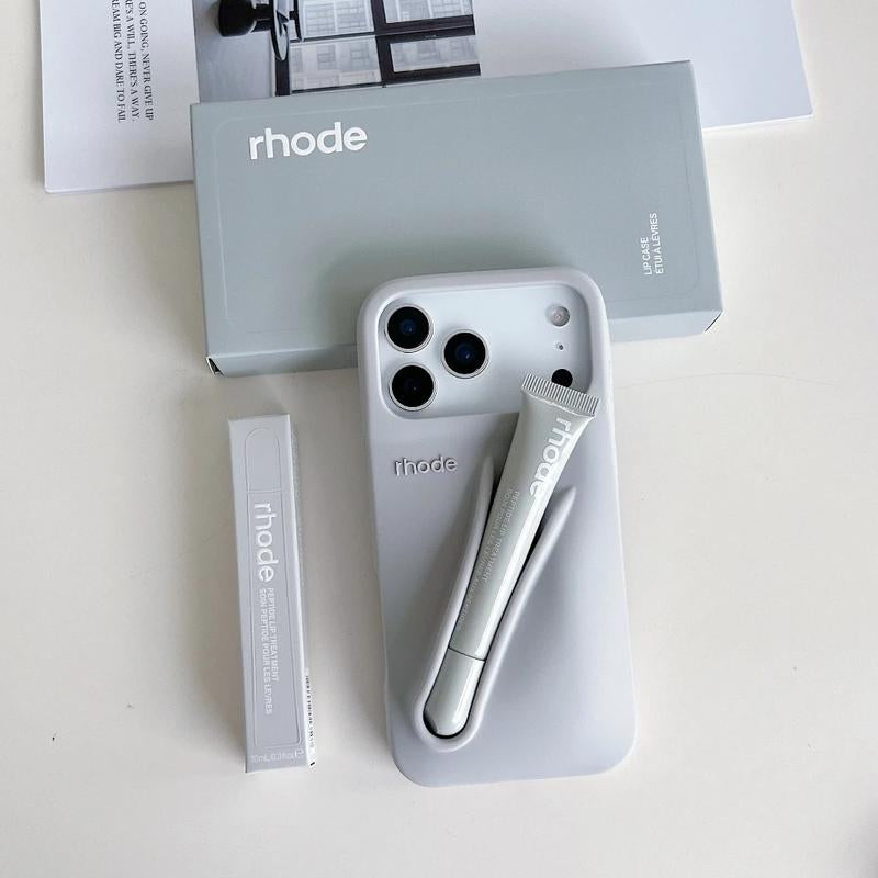 Rhode Silicone Phone Case with Built-In Lip Balm – Soft & Shockproof, for Iphone 11–17 Pro Max