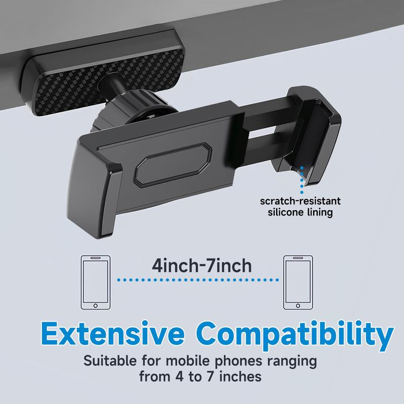 Portable Gym Magnetic Phone Holder with Magnet Base Attach to Metal Surface, 360° Adjustable Gym Phone Holder Magnet Mount for All Smartphones