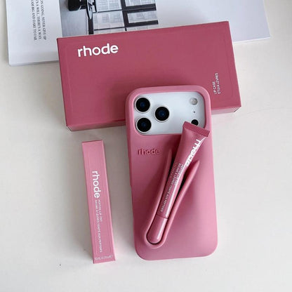 Rhode Silicone Phone Case with Built-In Lip Balm – Soft & Shockproof, for Iphone 11–17 Pro Max