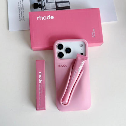 Rhode Silicone Phone Case with Built-In Lip Balm – Soft & Shockproof, for Iphone 11–17 Pro Max