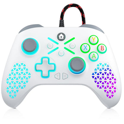 XBOX ONE RGB Controller for Xbox One/Xbox Series & PC, Programmable Macro & Turbo Gamepad with Dual Vibration