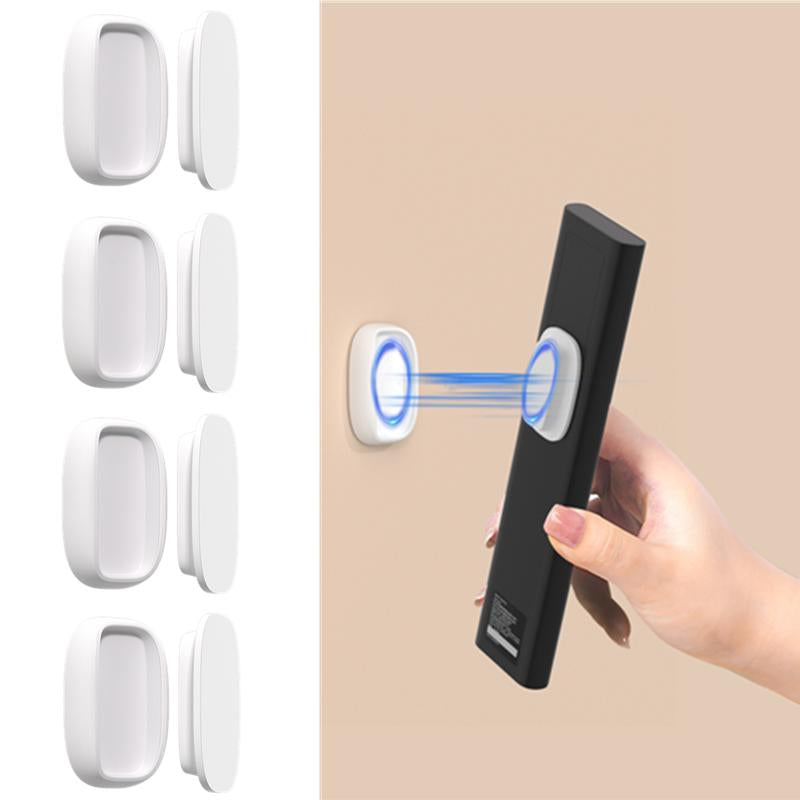 No Hole Hooks Magnetic Remote Holder 4 Pack with Strong Self Adhesive Mount Durable Silicone Organizer for TV Fan or Wall Practical Anniversary Gift - Smooth Storage Shelf Organizer Suction Cup and Drain Holes