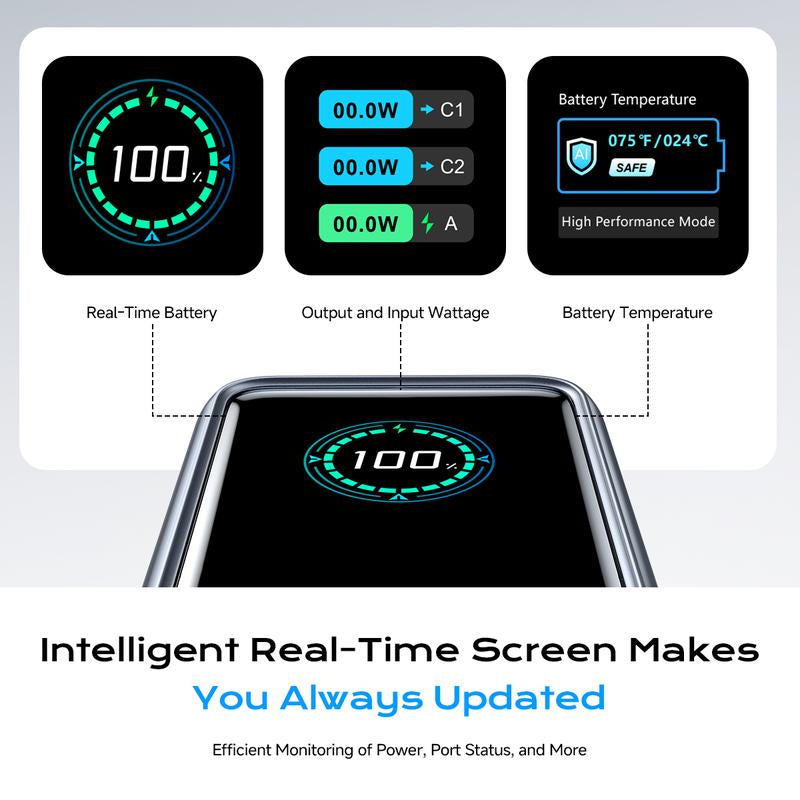 MAGIC JOHN Power Bank for Phones & Laptops, 15,000 Mah High-Capacity Portable Charger, USB-C Output, Built-In 2.3Ft Retractable Cable, Airline-Approved, Compatible with Iphone 17/16 Series, Macbook, Samsung & More